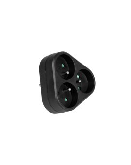 Rozgałęźnik sieciowy 3x 2P+0 3500W 230V czarny VA0133B VAYOX