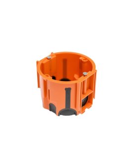Puszka podtynkowa ProDuo, głęboka 60mm, fi68, łączeniowa, z wkrętami, wiatroszczelna, pomarańczowa, IP30 /A.0091/