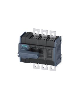 Rozłącznik izolacyjny 3P wlk2 200A napęd obrotowy bezp. szary montaż od frontu z lewej przył. płaskie śrubowe 3KD3632-0NE10-0