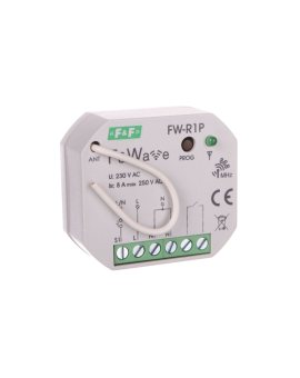 Radiowy pojedyńczy przekaźnik bistabilny - montaż P/t 85-265V AC/DC FiWave FW-R1P