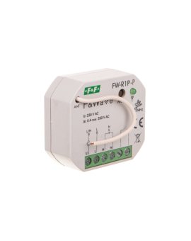 Radiowy pojedyńczy przekaźnik bistabilny - montaż P/t 85-265V AC/DC multifunkcyjny FiWave FW-R1P-P