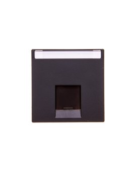 Merten System M Płytka centralna pojedyncza gniazda komputerowego RJ45 antracyt MTN465814