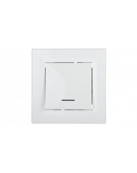 ASFORA Przycisk z podświetleniem zaciski śrubowe biały EPH1600321