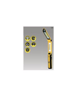 Latarka warsztatowa akumulatorowa LED COB 3W+1W 2,6Ah Li-Ion /hak, magnes, powerbank/ LW-2PB