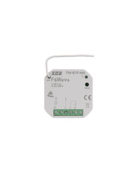 Radiowy pojedyńczy przekaźnik wielofunkcyjny, do instalacji bez przewodu neutralnego FiWave FW-R1P-NN
