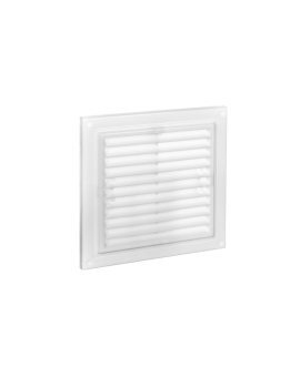 Kratka wentylacyjna nawiewno-wywiewna 150x150mm z siatką biały WPZFTMV150X150WH