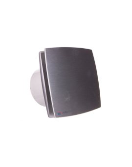 Wentylator łazienkowy fi 125 230V 16W 167m3/h 34dB z timerem szczotkowane aluminium 125LDATMET