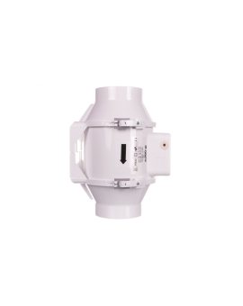 Wentylator kanałowy fi 100 230V 33W 187m3/h 36dB o przepływie mieszanym TT100