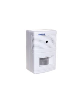 Czujnik ruchu z sygnalizacją i z alarmem 5m biały OR-MA-701