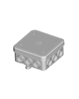 Puszka n/t szara 75x75x35 mm IP55 bezhalogenowa EC411C3