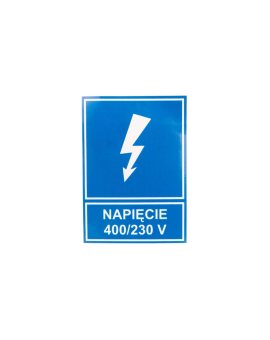 Tabliczka /znak informacyjny/ TZI 74X105S N.400/230V E04TZ-01041121100 /10szt./