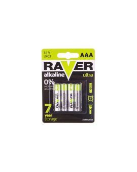 Bateria alkaliczna LR03 / AAA 1, 5V RAVER ULTRA B7911 /blister 4szt./
