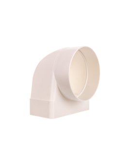 Kolanko łączniowe z łącznikiem wewnętrznym100mm białe 430