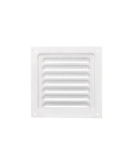 Osłona wentylatora metalowa z siatką 125x125mm biała WPFMVM125