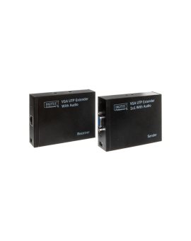 Przedłużacz/extender VGA 1920x1200 po skrętce kat.5e UTP, do 300m z audio /miniJack/ DS-53400