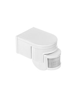 Czujnik ruchu Kanlux SLICK JQ-L-W PIR 1200W IP44 nadbudowywany zasięg do 12m 160st., 20st. 3–2000 lx biały 08390