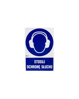 Samoprzylepna tabliczka ostrzegawcza /Stosuj ochronę słuchu z podpisem/ IM/003/1/C1/F