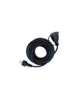 Przedłużacz warsztatowy bryzgoszczelny gumowy 1x2P+Z H05RR 3Gx1, 5 10m IP44 / 10396