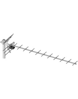 Antena DVB-T kierunkowa 19-elementowa + symetryzator LIBOX LB019S
