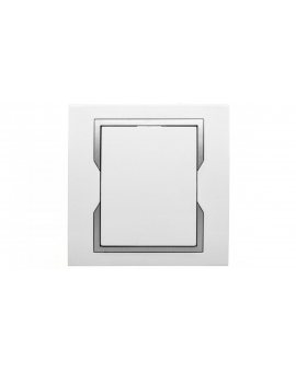 QUATTRO Łącznik schodowy biały + srebrny element zdobniczy 1112-00