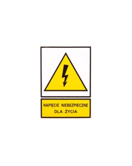 Tabliczka /znak ostrzegawczy/ TZO 52X74S N.N.D.Z. E04TZ-01011110200