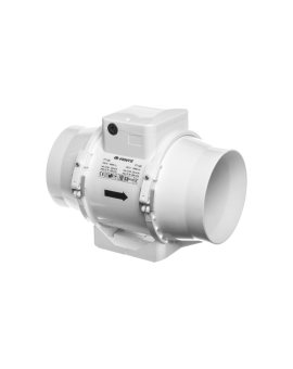 Wentylator kanałowy fi 125 230V 37W 280m3/h 37dB o przepływie mieszanym TT125