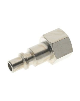 Adapter gwintowany prosty gwint – rura RS PRO 1/4 in Female rodzaj Żeński Gwintowany, rura Mosiądz niklowany 1/4in