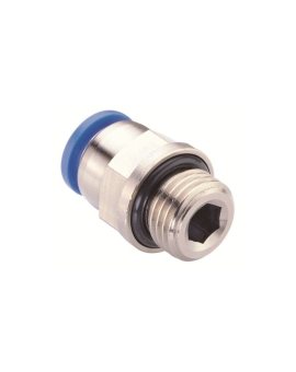 Adapter gwintowany prosty gwint – rura RS PRO Gwint-przewód 1/2 BSP Male