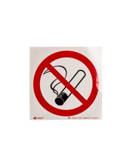 Samoprzylepna tabliczka ostrzegawcza /Palenie tytoniu zabronione 150x150/ 12P/F/FS