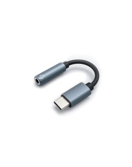 Qoltec Adapter przejściówka USB-C Jack 3.5mm 10cm Aluminium