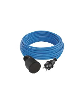 Przedłużacz mrozoodporny / 10 m / 1 gniazdo / niebieski / PVC / 230 V / 1,5 mm2 P01410W