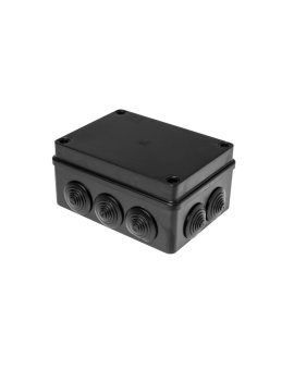 Puszka hermetyczna S-BOX 150x110x70, 6 dławików, odporna na UV, czarna, IP65 /S-BOX 306C/