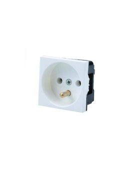 Gniazdo 2P+Z moduł 45X45 16A/250V biały 2000-42