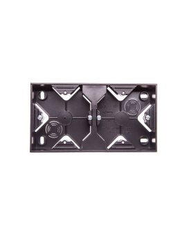 IMPRESJA Puszka natynkowa podwójna antracyt PNP-2Y/50