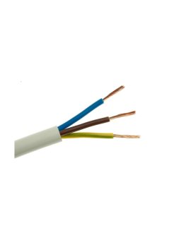 Przewód mieszkaniowy H03VV-F (OMY) 3x1,5 żo biały /50m/