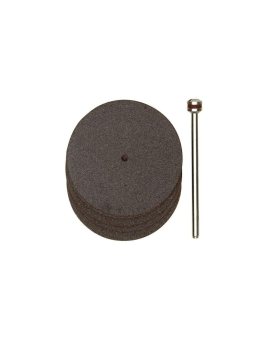 TARCZA KORUNDOWA 38MM, 5SZT. + TRZPIEŃ