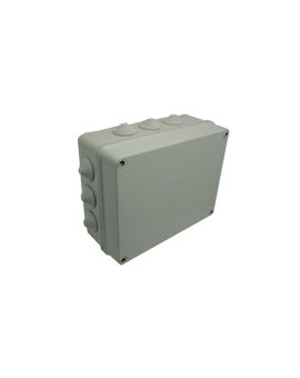 INDUSTRIAL Puszka hermetyczna n/t 305x244x168mm IP55 z 12 dławicami szara 2722-02
