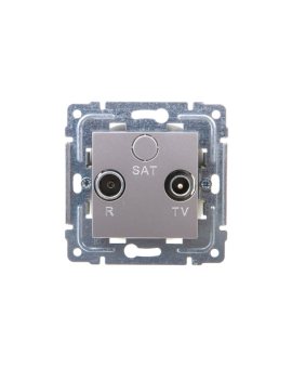 DANTE Gniazdo antenowe RTV końcowe inox 454173