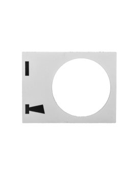 Tabliczka opisowa biała prostokątna 30x40mm START-KLAKSON ZB2BY4935