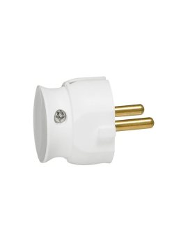 HELMO Wtyczka przenośna 2P 16A niska biała 50183