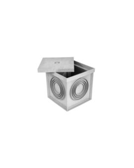 Studzienka gruntowa, kontrolno-pomiarowa, mała, z pokrywą, 195x195x203, szara, IP40, R.8170P