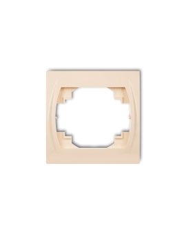 LOGO Ramka pozioma pojedyncza biały LRH-1