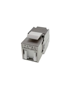 Gniazdo keystone, RJ45, beznarzędziowe, ekranowane, kat. 6A, Q-LANTEC