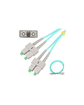 Patchcord Wielomodowy, OM3, Duplex, 3mm, 5m Extralink SC/APC-SC/APC