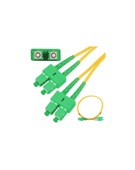 Patchcord Jednomodowy, Duplex, G.657A1, 3mm, 20m Extralink SC/APC-SC/APC