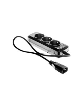 Listwa zasilająca Natec Extreme Media UP3 0,6m UPS czarna (3 gniazda) NSP-0517