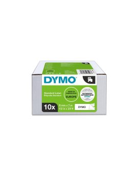 Taśma DYMO D1 9mm x 7m czarny/ biały PACK /10szt./