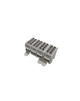 Blok dystrybucyjny - rozdzielczy HLAK25 4P szary 2xAl/Cu 25mm²+16mm² 1000VAC/1500VDC MAG4254A00