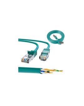 Patchcord LAN Miedź Kabel sieciowy skrętka 1Gbit/s Extralink Kat.6 FTP 0.5m