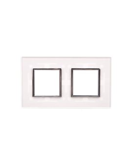 DANTE Ramka podwójna szkło CREATIVE GLASS SUPER WHITE 4501182